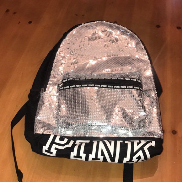 PINK Victoria's Secret Handbags - PINK sequins backpack